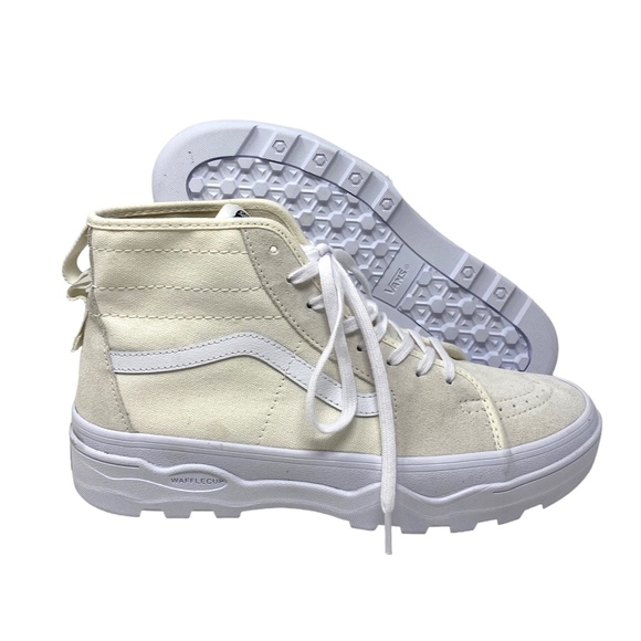 VANS Sentry Sk8-Hi WC Boots High Suede Canvas White Men's Size Skate VN0A5KY5FS8 - Picture 3 of 7